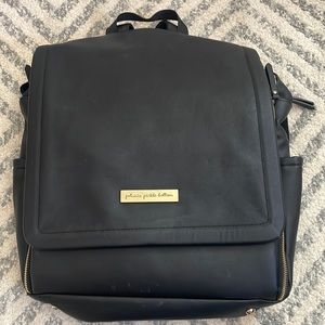 Petunia Pickle Bottoms Diaper Bag in Black Pleather